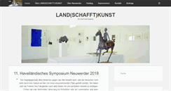 Desktop Screenshot of land-schafft-kunst.de